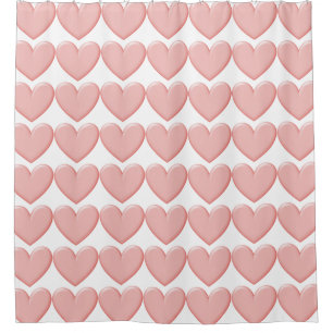 Puffy Hearts Duschvorhang