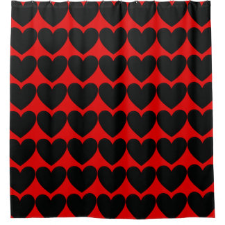 Puffy Hearts Duschvorhang