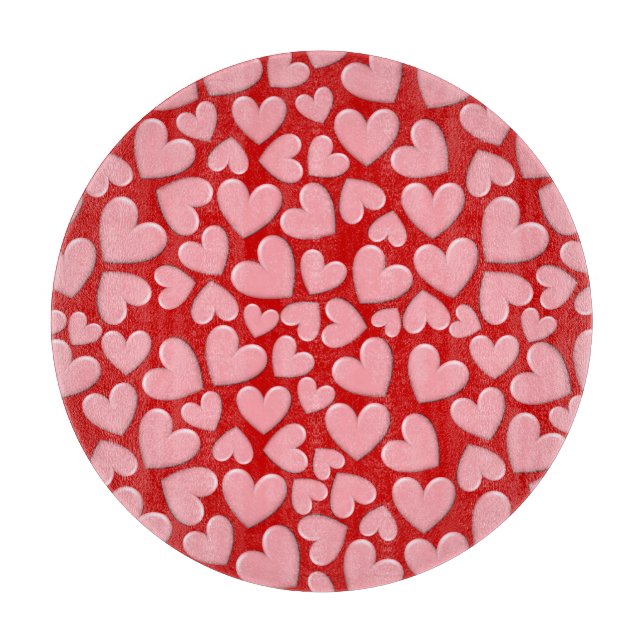 Puffy Hearts Schneidebrett (Vorderseite)