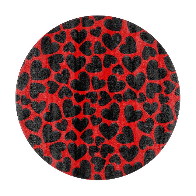 Puffy Hearts Schneidebrett (Vorderseite)