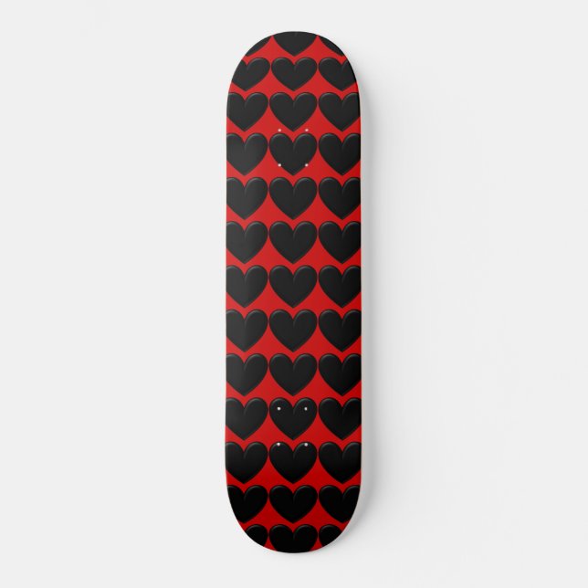 Puffy Hearts Skateboard (Vorderseite)