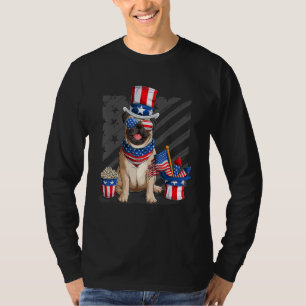 Pug 4. Juli American Flag Sonnenbrille Independe T-Shirt