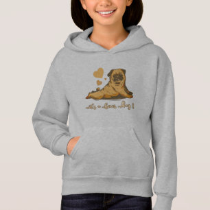Pug am Bones-Tag mit guter Laune Hoodie
