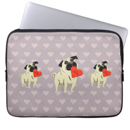 Pug be my Valentine Laptopschutzhülle