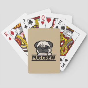 PUG CREW – Lustiges und süßes Pug-Liebhaber-Gesche Spielkarten