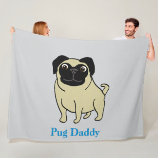 Pug Daddy Fleecedecke
