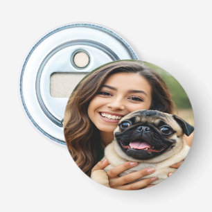 Pug-Foto hinzufügen Personalisieren Anpassen Flaschenöffner