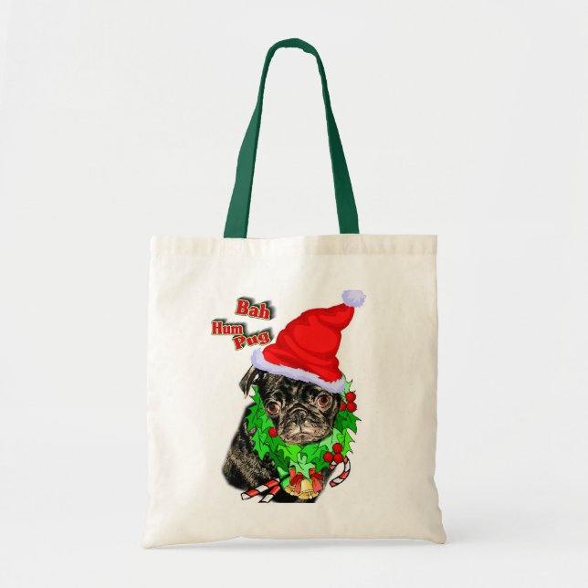Pug  Funny Christmas Gifts Tragetasche (Vorne)