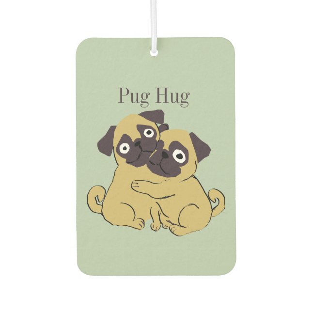 Pug hug  autolufterfrischer (Vorderseite)