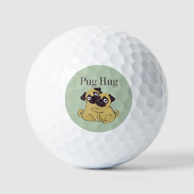 Pug hug  golfball (Vorderseite)