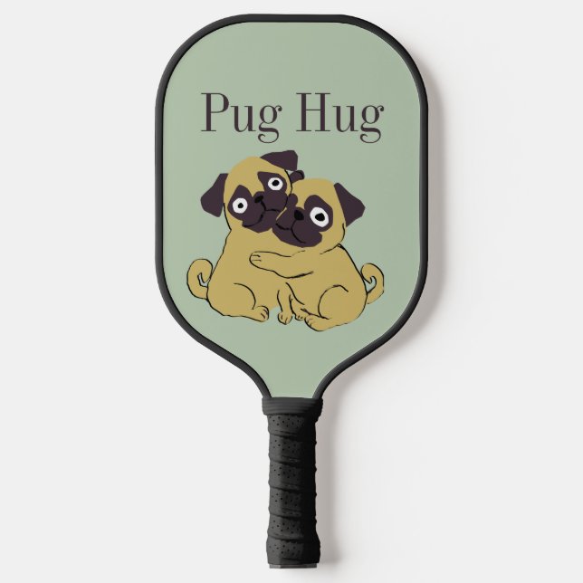 Pug hug  pickleball schläger (Vorderseite)
