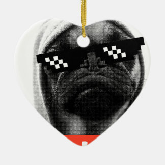 Pug Life Keramik Ornament