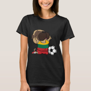 Pug Litauen Fußballfans Trikot Litauisch Fußby T-Shirt