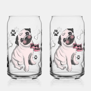 Pug-Mama – Hunde-Liebhaberin mit Herzen und Knoche Dosenglas
