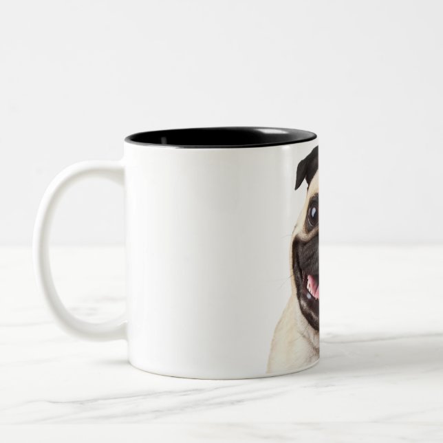 pug mug zweifarbige tasse (Links)