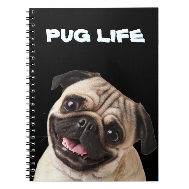 PUG NOTEBOOK  NOTIZBLOCK (Vorderseite)