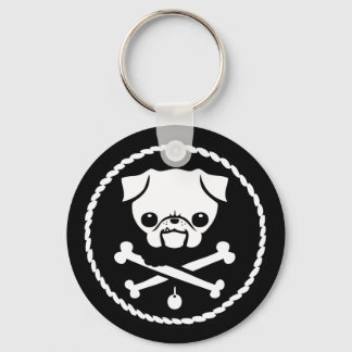 Pug Pirate Schlüsselanhänger