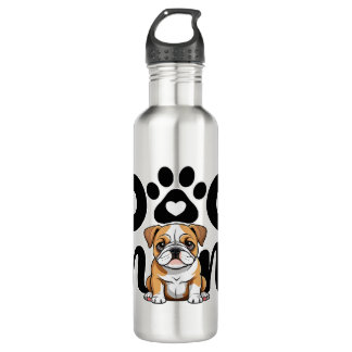 Pug Puppy Dog Mom Dog Lover Edelstahlflasche