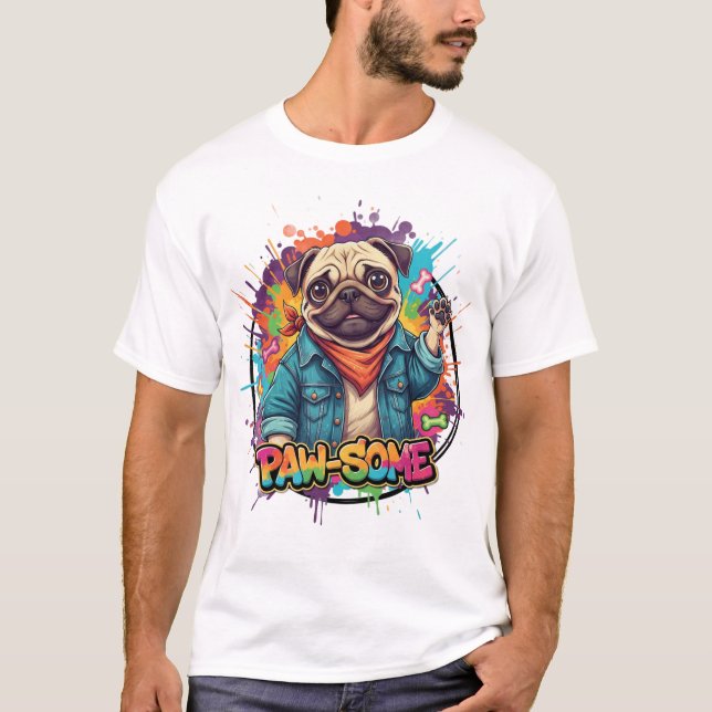 Pug T-Shirt (Vorderseite)