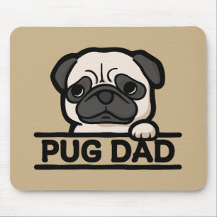 PUG-VATER – Lustiges und süßes Geschenk für Pug-Li Mousepad
