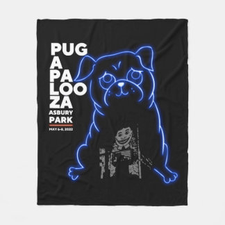 Pugapalooza Asbury Park 2022 Blanket Fleecedecke