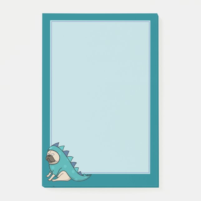 Pugasaurus wird "getan " post-it klebezettel (Vorderseite)