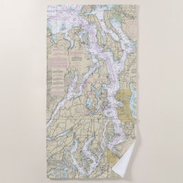 Puget Sound Nautical Chart 18440 Strandtuch