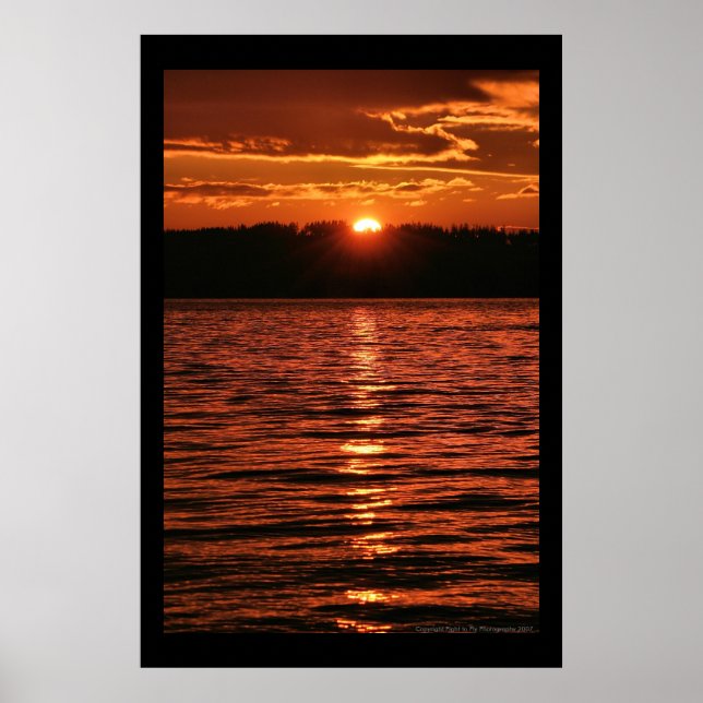 Puget Sound Sunset Poster (Vorne)