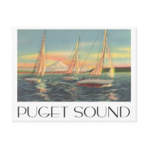 Puget Sound Washington Vintage Style