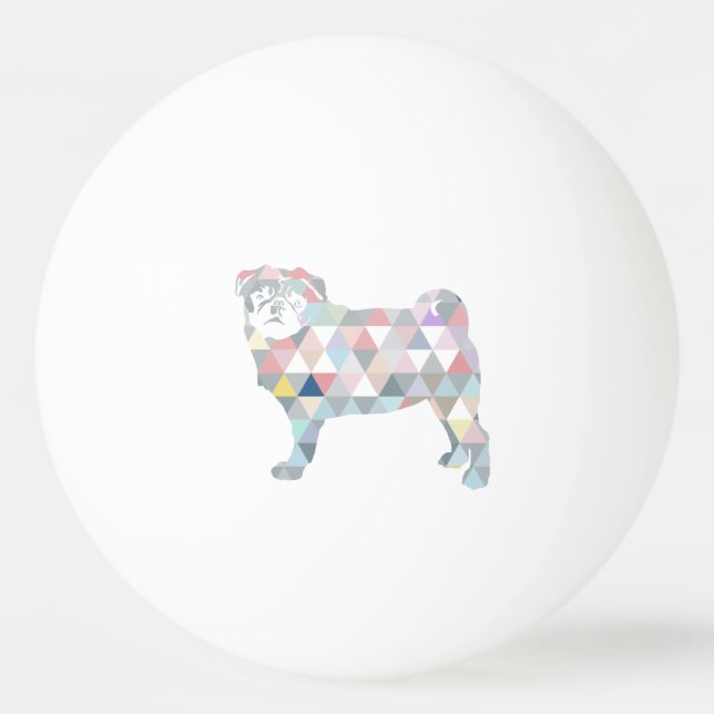 Puggball Tischtennisball (Rückseite)