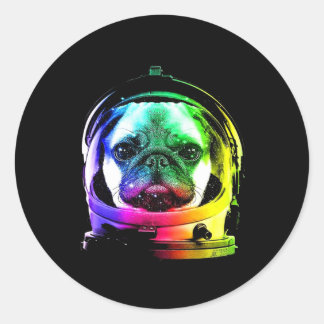 Puggie Lover Dog Farbe Niedlich Runder Aufkleber