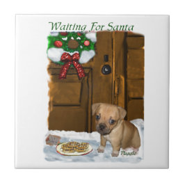 Puggle Christmas Fliese