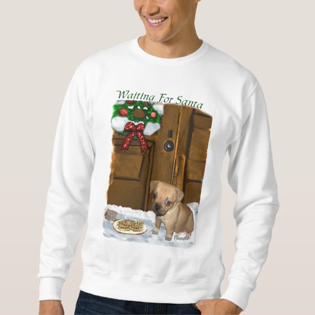 Puggle Christmas Geschenke Sweatshirt (Vorderseite)
