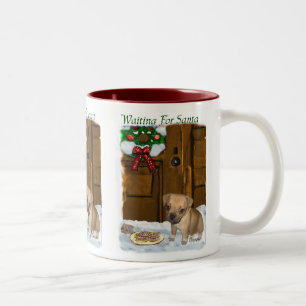 Puggle Christmas Geschenke Zweifarbige Tasse