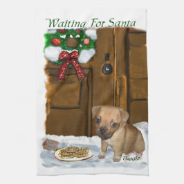 Puggle Christmas Handtuch