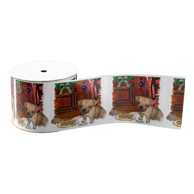 Puggle Christmas Ripsband (Spule)