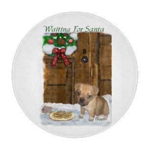 Puggle Christmas Schneidebrett