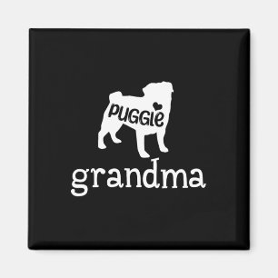 Puggle Dog Oma Lover Geschenke für Frauen Niedlich Magnet