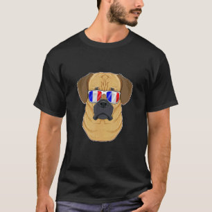 Puggle Frankreich Sonnenbrille I Französische Flag T-Shirt