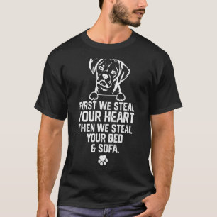 Puggle Hund Stiehlt Dein Herz Stiehlt Dein Bett So T-Shirt