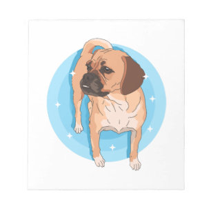 Puggle-Hundebesitzer Puggles Liebhaber Notizblock