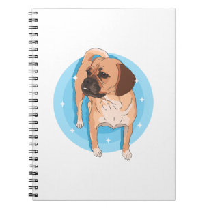 Puggle-Hundebesitzer Puggles Liebhaber Notizblock