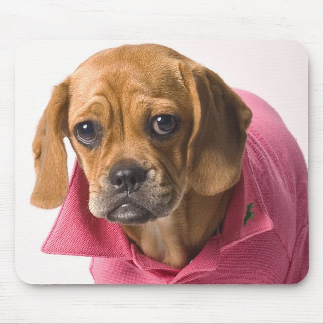 Puggle im Rosa! Mousepad (Vorne)