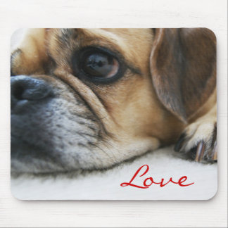 Puggle Liebe Mousepad