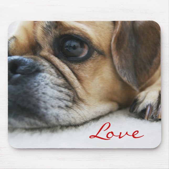 Puggle Liebe Mousepad (Vorne)
