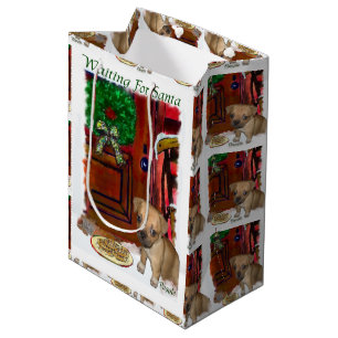Puggle Liebhaber-Weihnachten Mittlere Geschenktüte