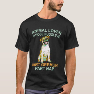 Puggle Lustiges Tierliebhaber-Shirt für Männer, Fr T-Shirt