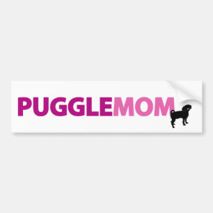 Puggle Mama Autoaufkleber