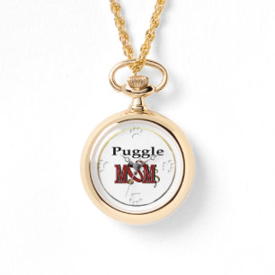 Puggle Mama Geschenke Armbanduhr