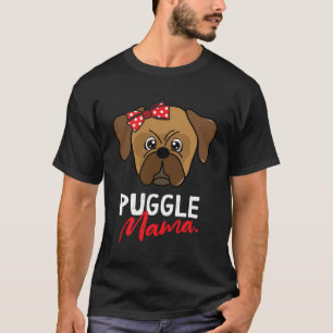 Puggle Mama Mama Hund Lover Frauengeschenk T-Shirt